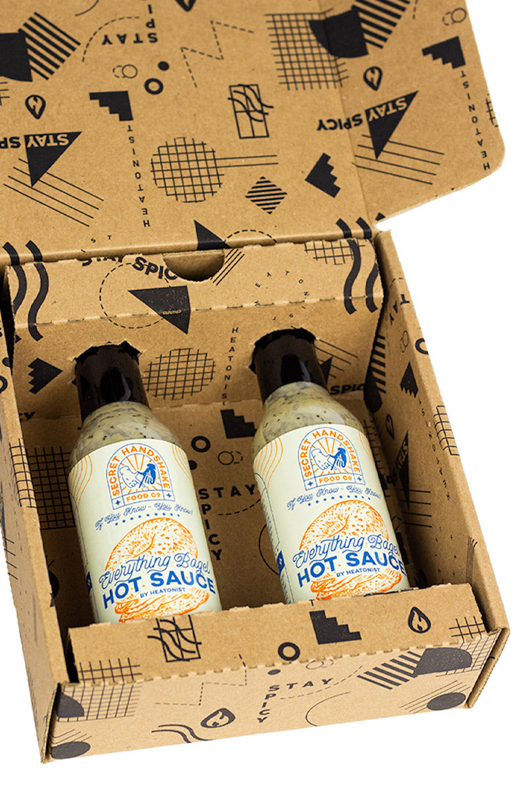 Secret Handshake Food Co Everything Bagel Hot Sauce 2-Pack H7