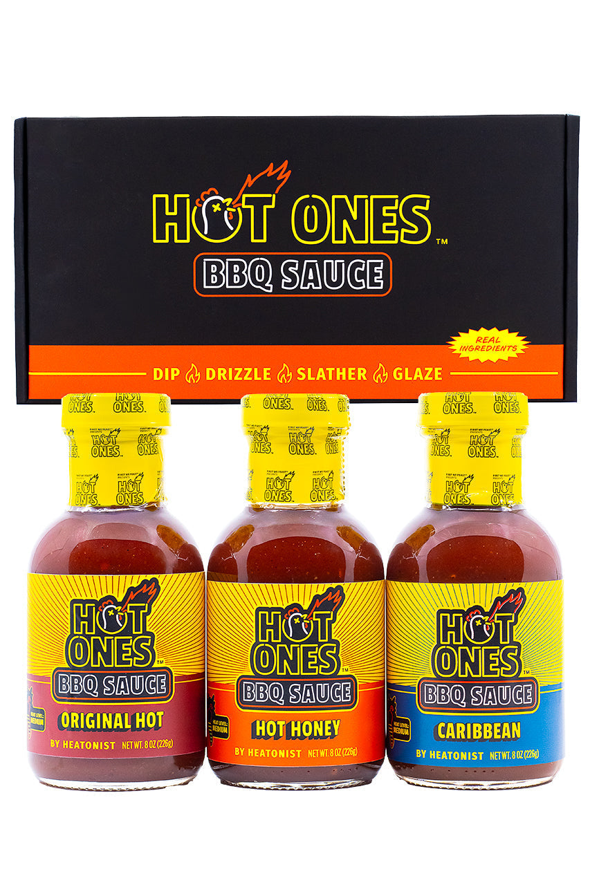 Hot Ones BBQ Trio Pack (Original / Hot Honey / Caribbean) S0