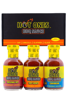 Hot Ones BBQ Trio Pack (Original / Hot Honey / Caribbean) S0