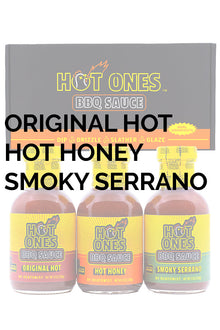 Hot Ones BBQ Trio Pack (Original / Hot Honey / Smoked Serrano) Y5