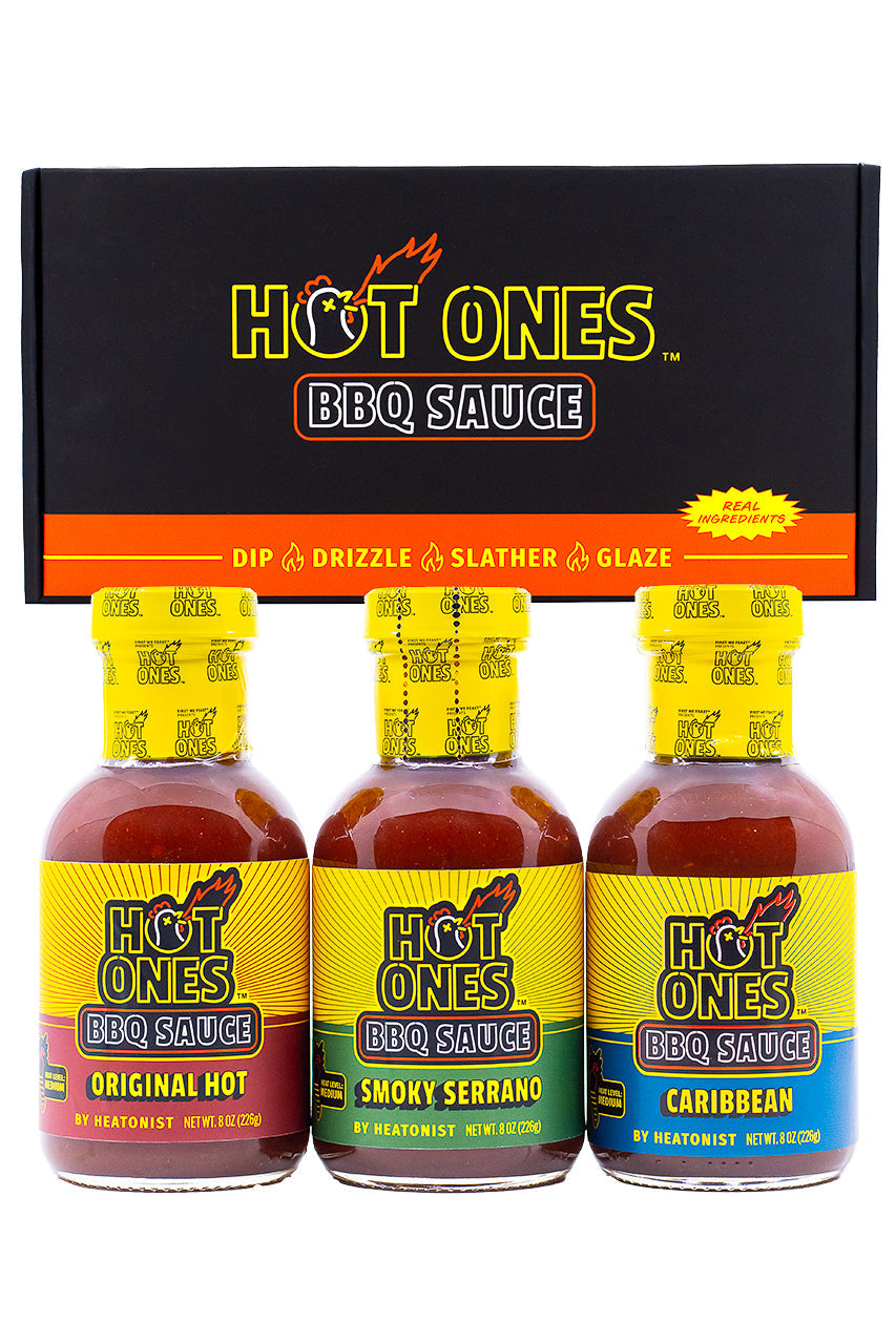 Hot Ones BBQ Trio Pack (Original / Smoked Serrano / Caribbean) G2