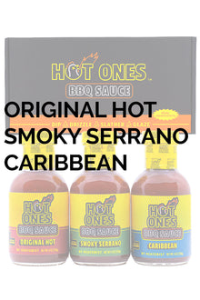 Hot Ones BBQ Trio Pack (Original / Smoked Serrano / Caribbean) G2